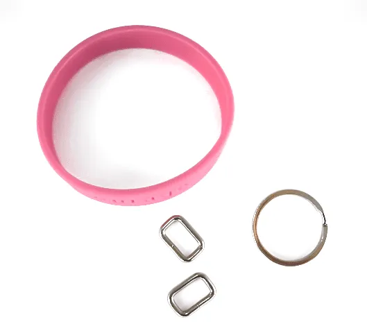 LoopKit 10-pack Accessory Kit Key Chain for Rubber Wristbands