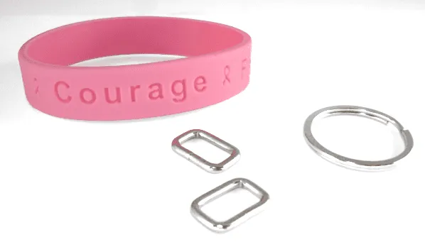 LoopKit 10-pack Accessory Kit Key Chain for Rubber Wristbands