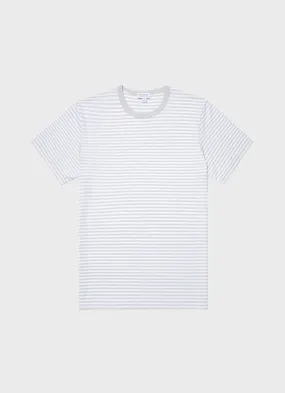 Men's Classic T-shirt in Smoke/White English Stripe