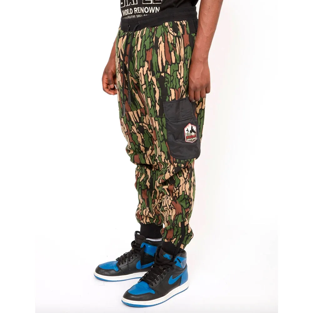 Mens Jogger Casual Sweatpants Camo Print Pokets Drawstring Pants
