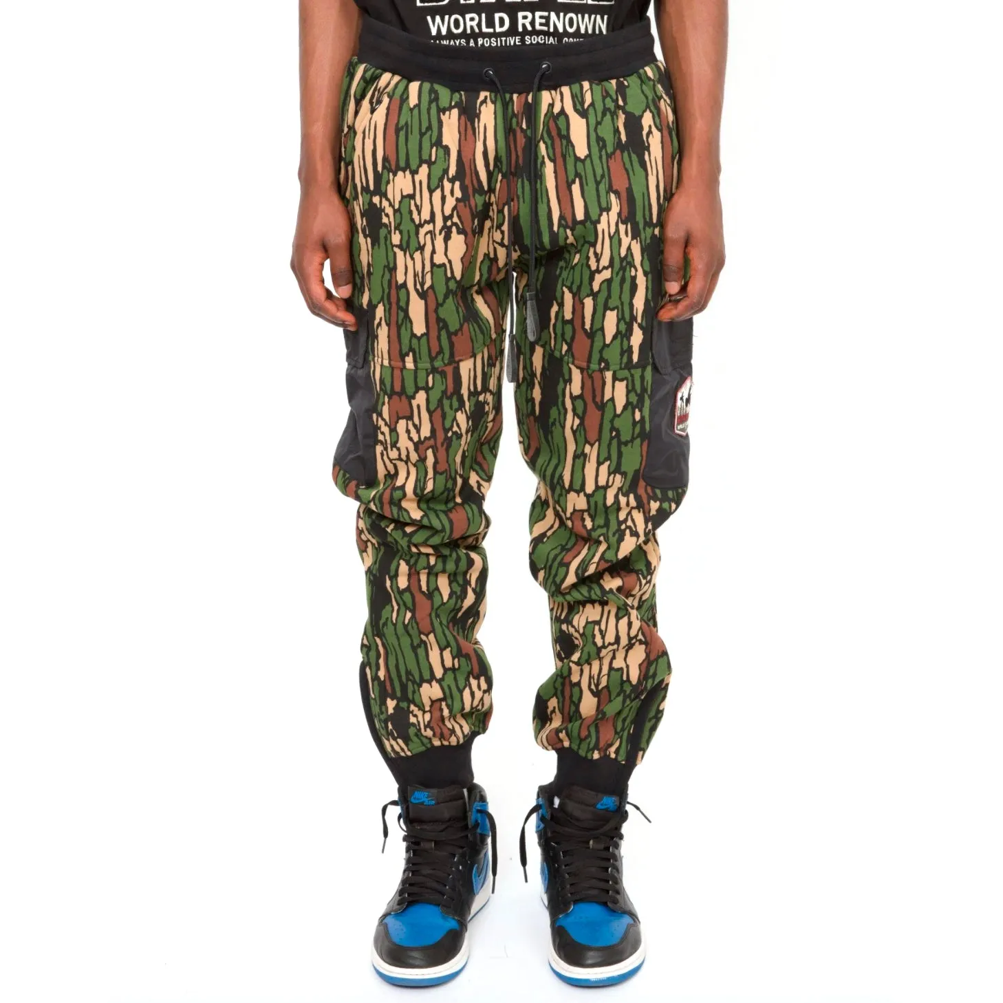 Mens Jogger Casual Sweatpants Camo Print Pokets Drawstring Pants