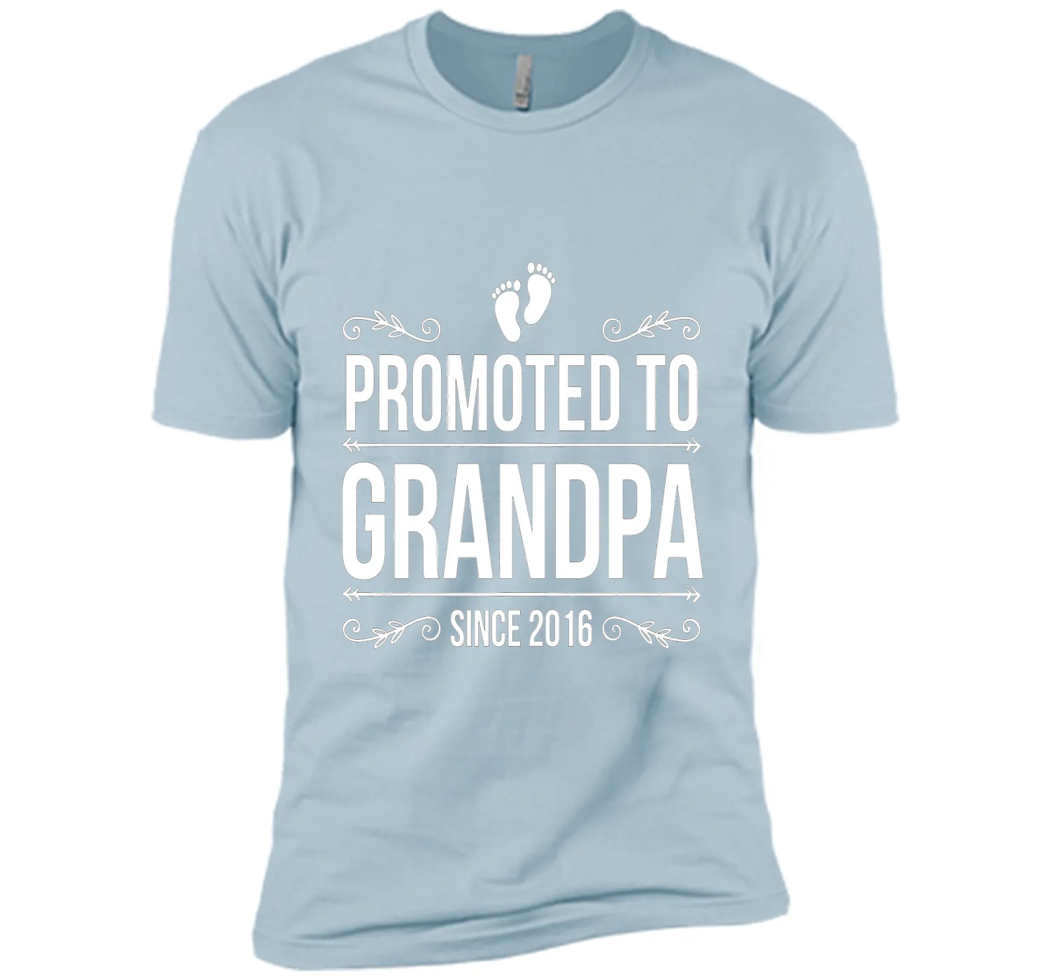 Mens Promoted to Grandpa since 2016 Father's Day T-shirts 2017