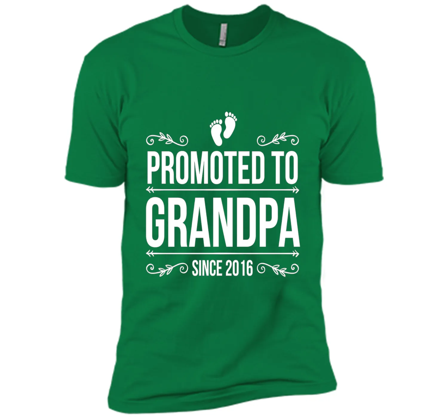 Mens Promoted to Grandpa since 2016 Father's Day T-shirts 2017