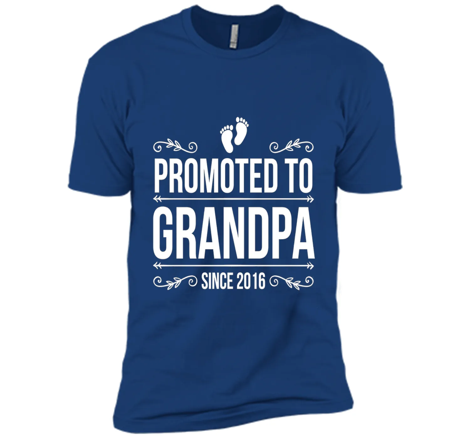 Mens Promoted to Grandpa since 2016 Father's Day T-shirts 2017