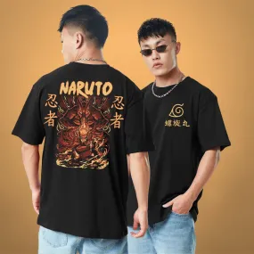 Naruto Kurama Oversize Anime T-shirt