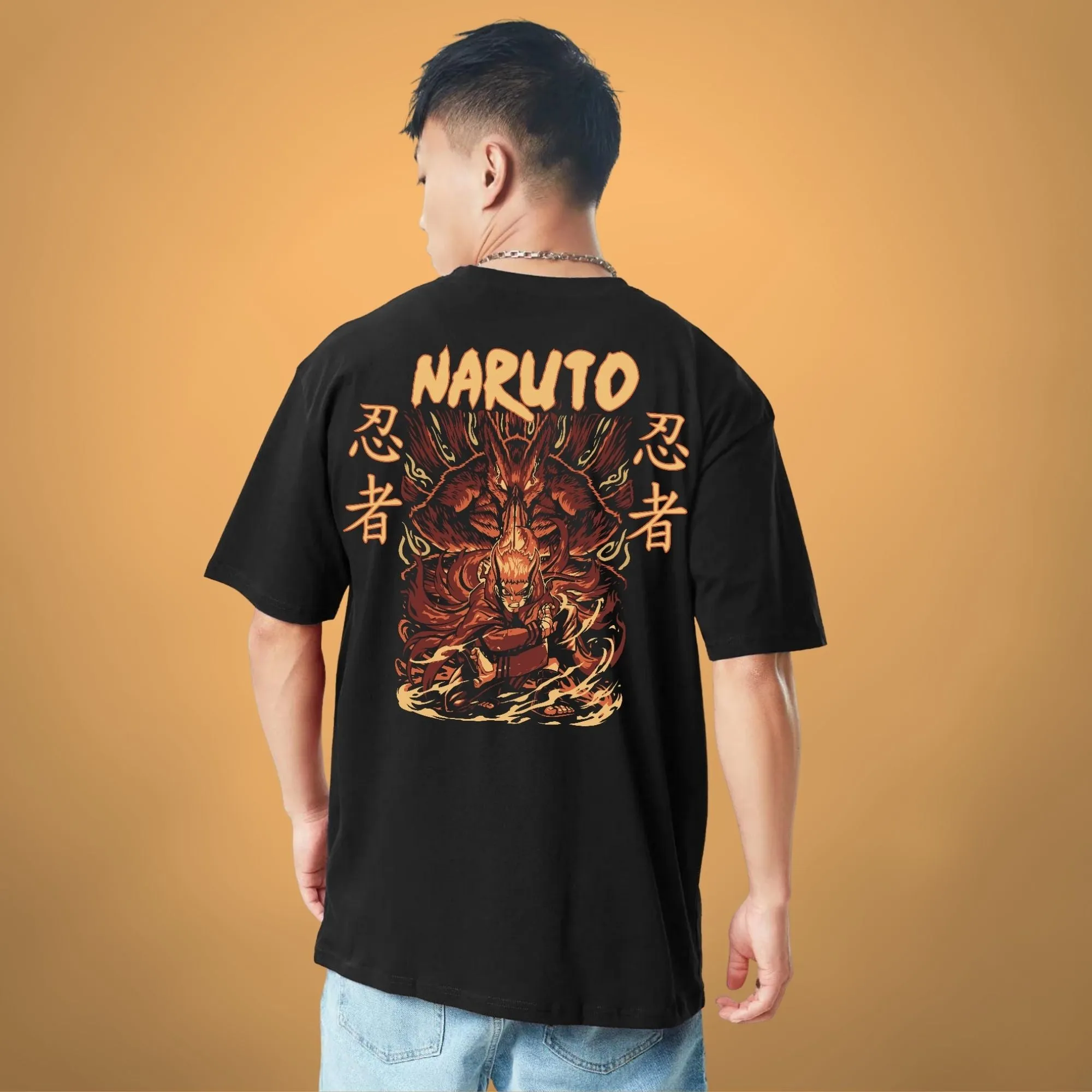 Naruto Kurama Oversize Anime T-shirt