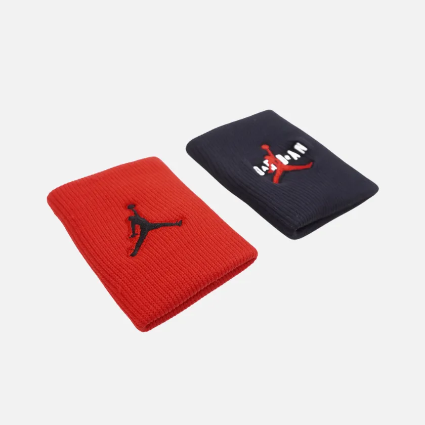 Nike Jordan Jumpman Terry Wristband -Black/White/Gym Red/Black
