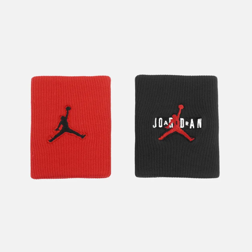 Nike Jordan Jumpman Terry Wristband -Black/White/Gym Red/Black