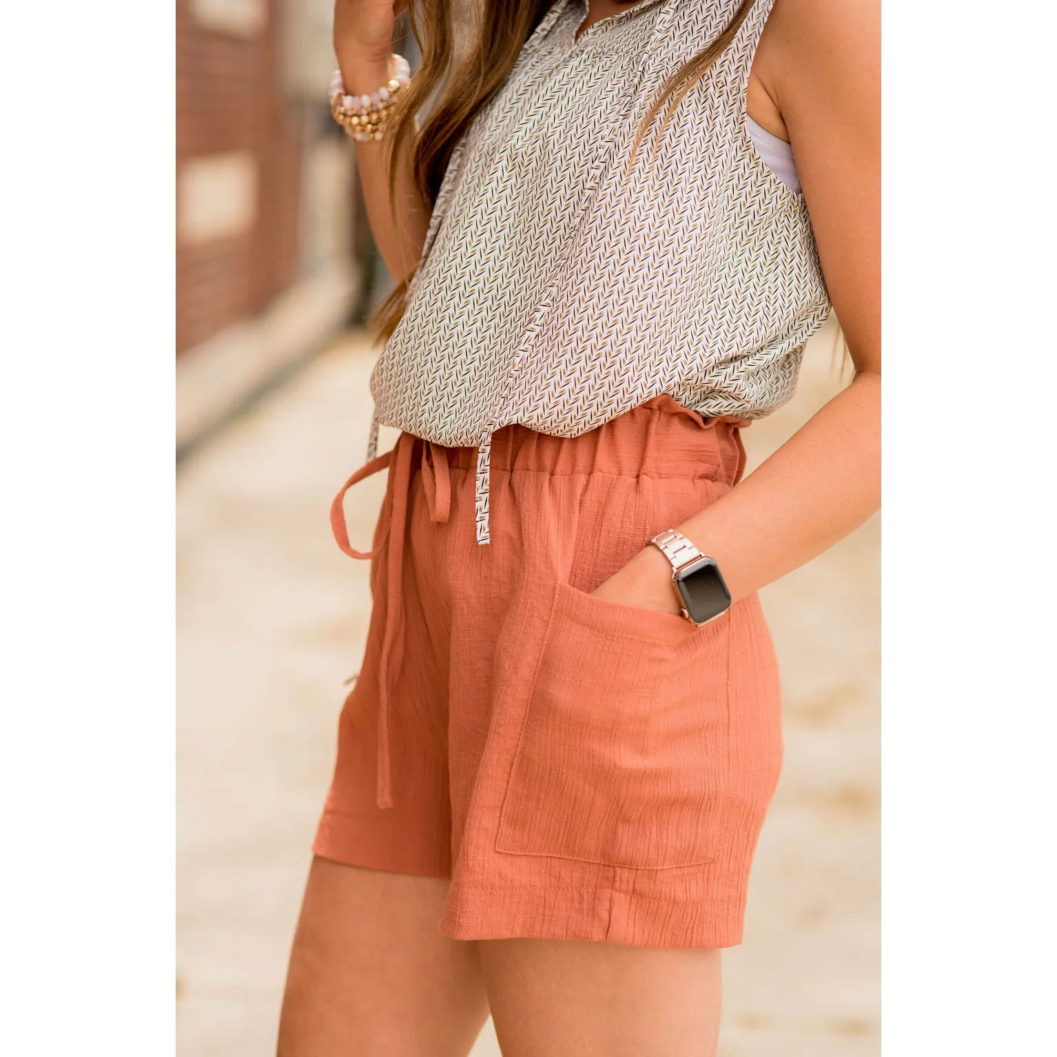 Pocket Front Shorts