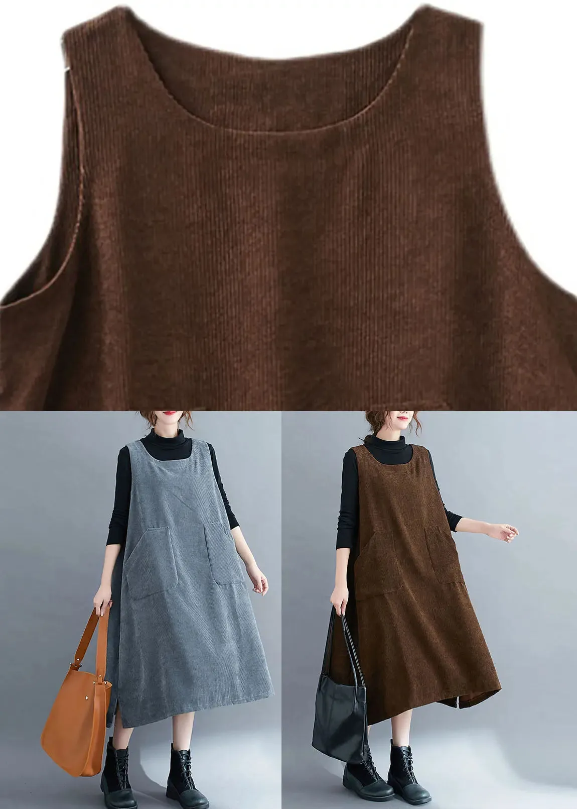 Pockets Patchwork Sweatshirts Dress