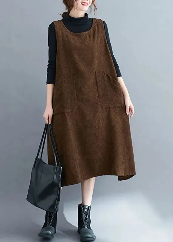 Pockets Patchwork Sweatshirts Dress