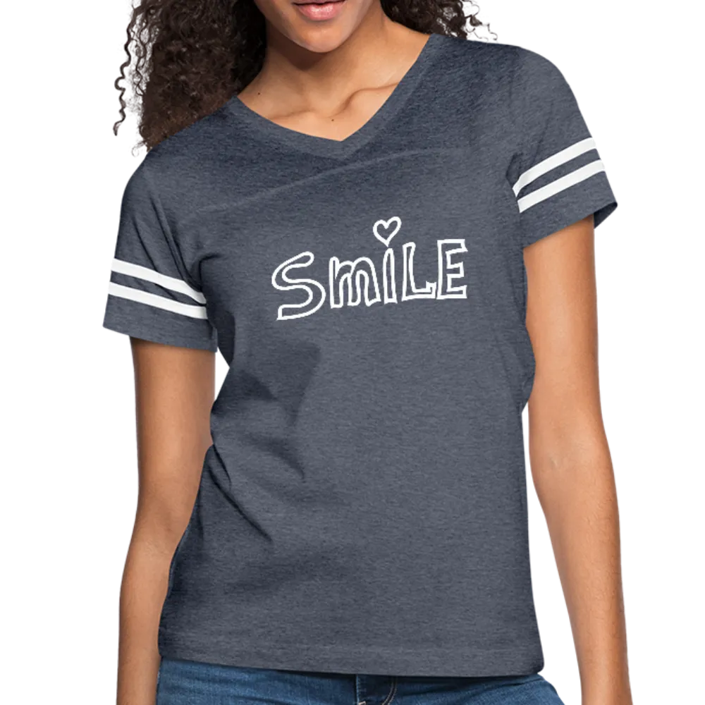 "CQ Original" - SMILE - Women’s Vintage Sport T-Shirt