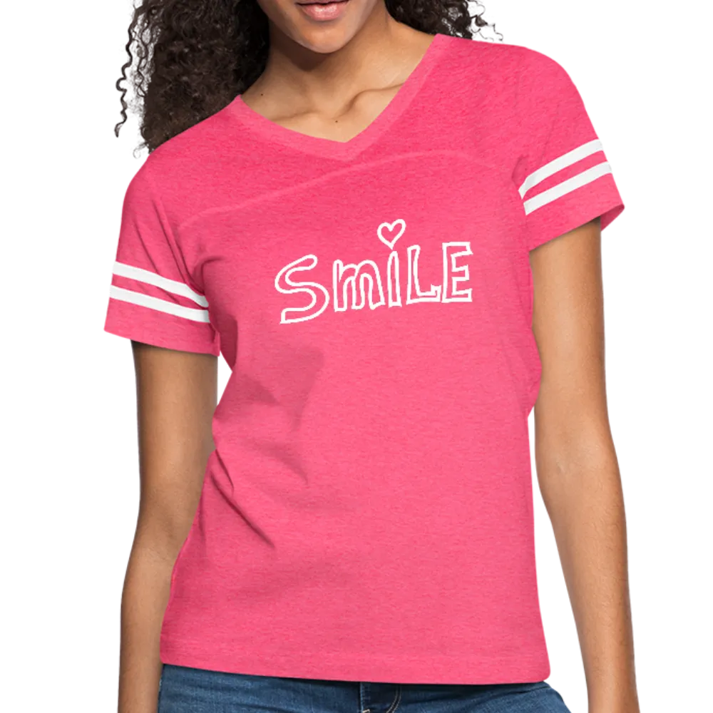 "CQ Original" - SMILE - Women’s Vintage Sport T-Shirt