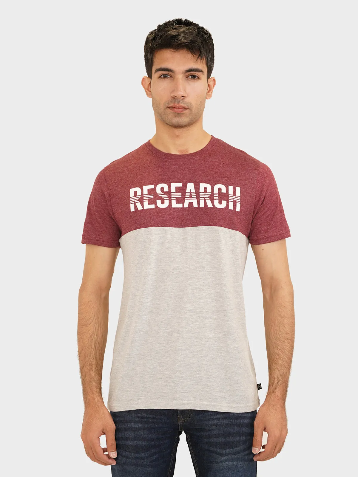 "GITANO" Crew Neck Slim Fit T-Shirt
