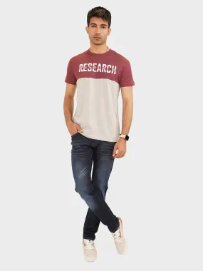 "GITANO" Crew Neck Slim Fit T-Shirt