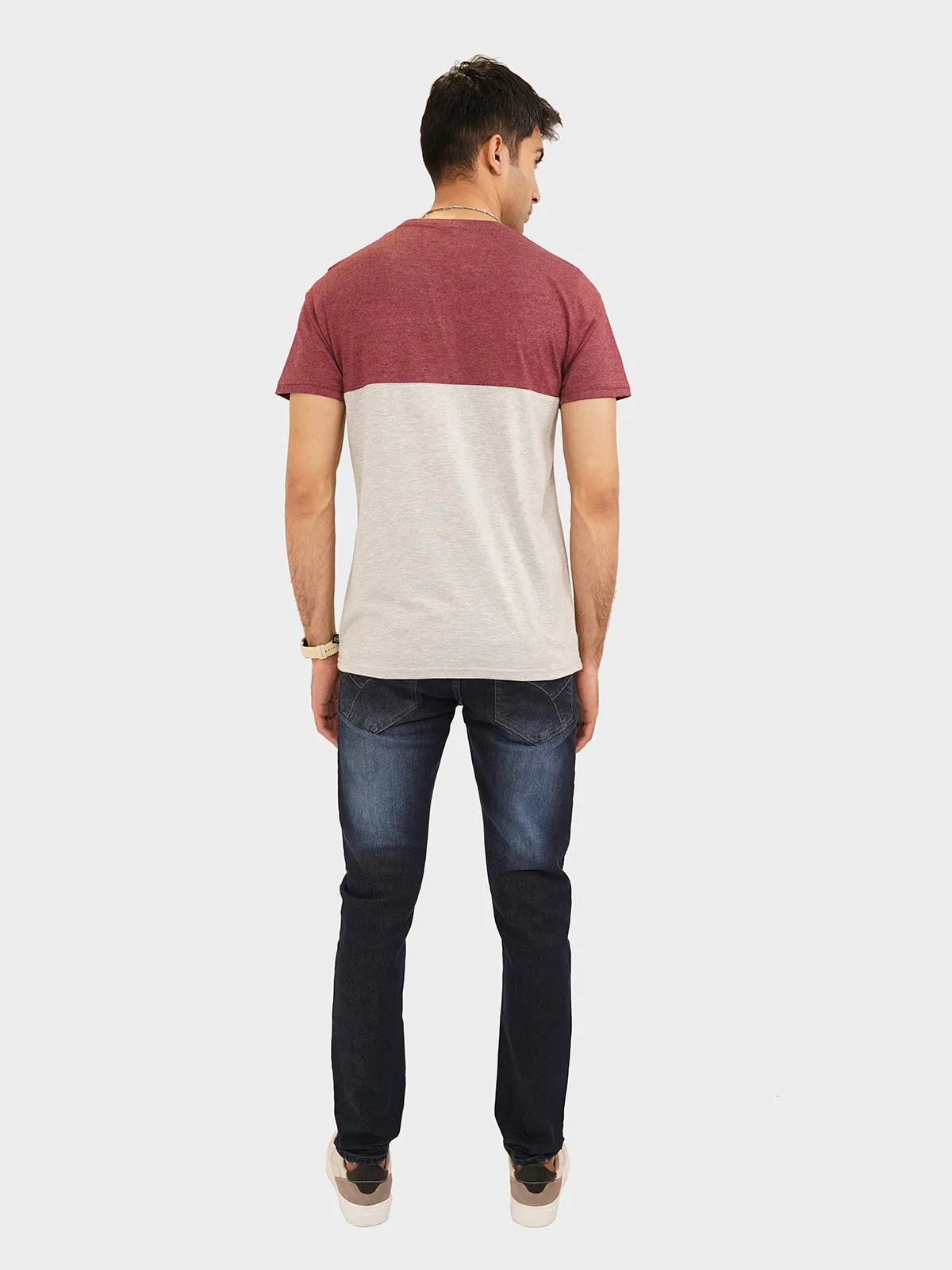 "GITANO" Crew Neck Slim Fit T-Shirt
