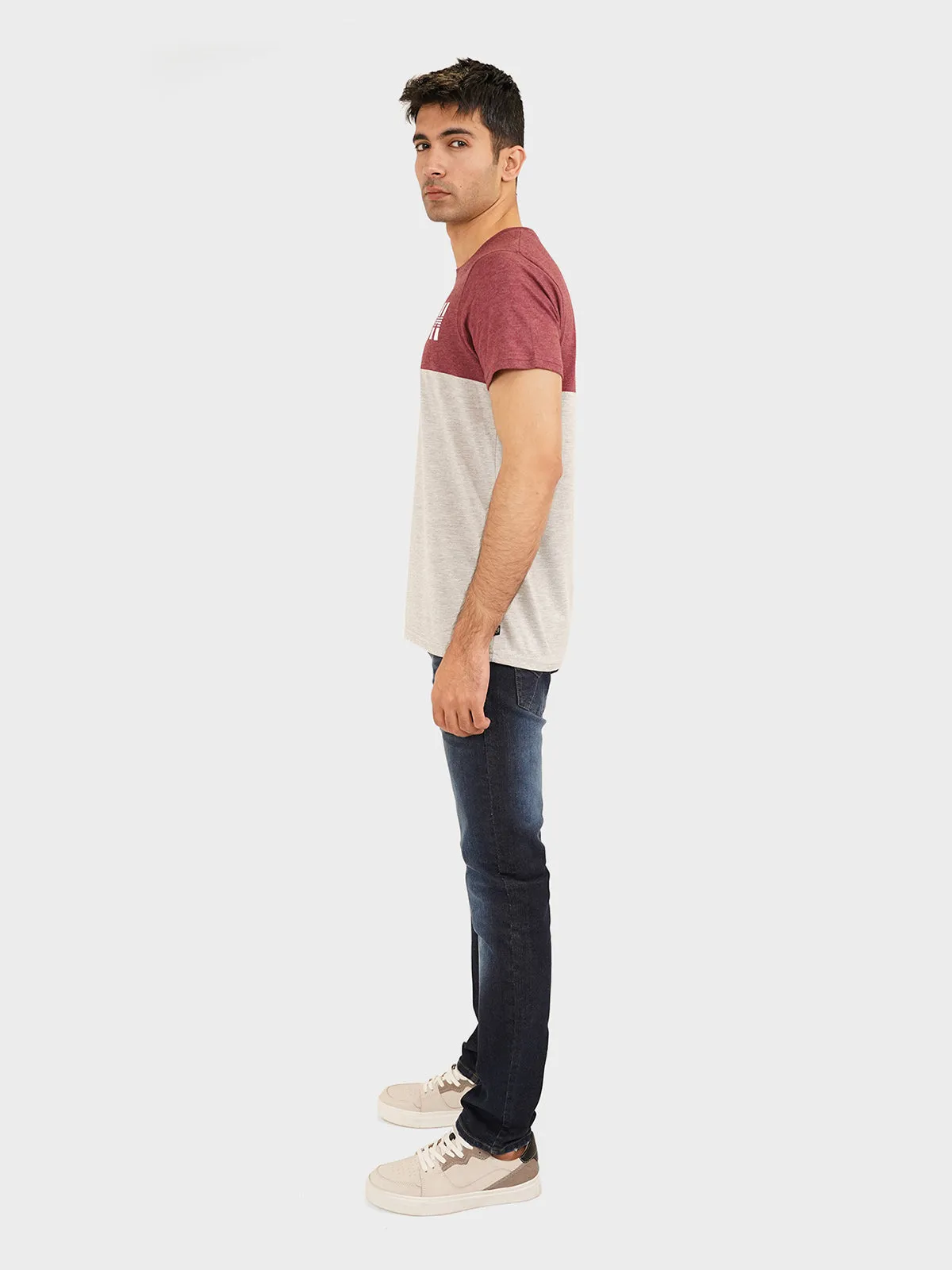 "GITANO" Crew Neck Slim Fit T-Shirt