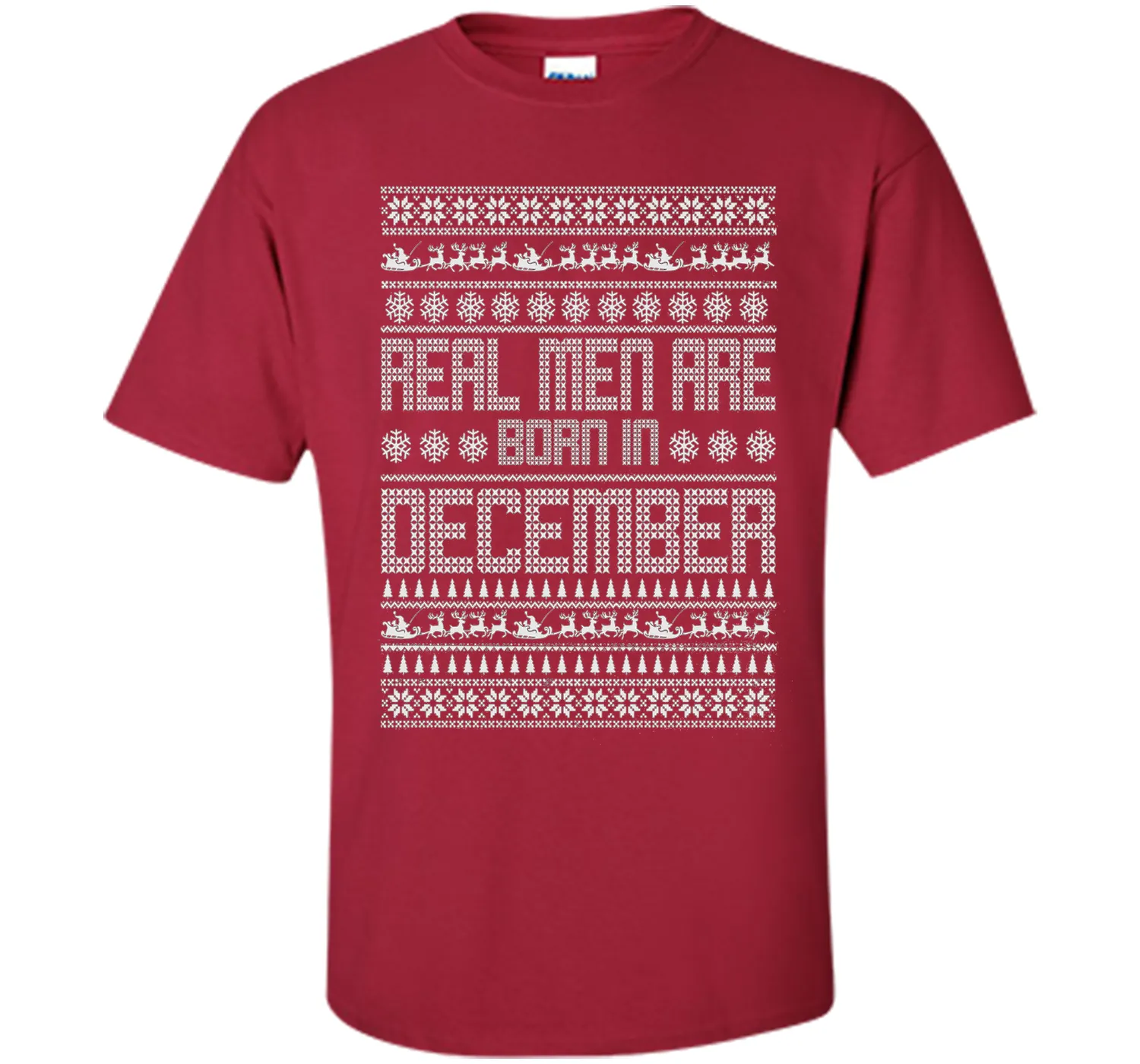 REAL MEN ARE BORN IN DECEMBER T-SHIRTS || CHRISTMAS SHIRTS