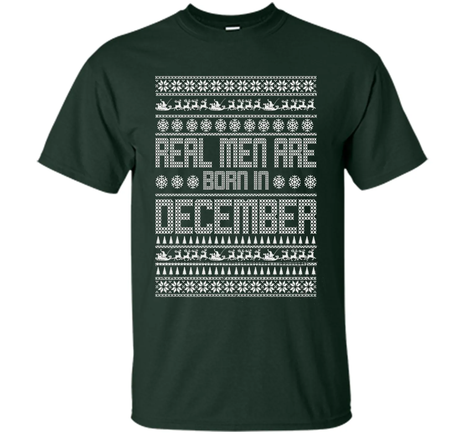 REAL MEN ARE BORN IN DECEMBER T-SHIRTS || CHRISTMAS SHIRTS
