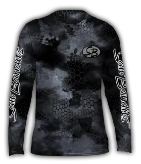 Salt Bandits™ Chameleon Camo Gray Performance Long Sleeve T-shirt