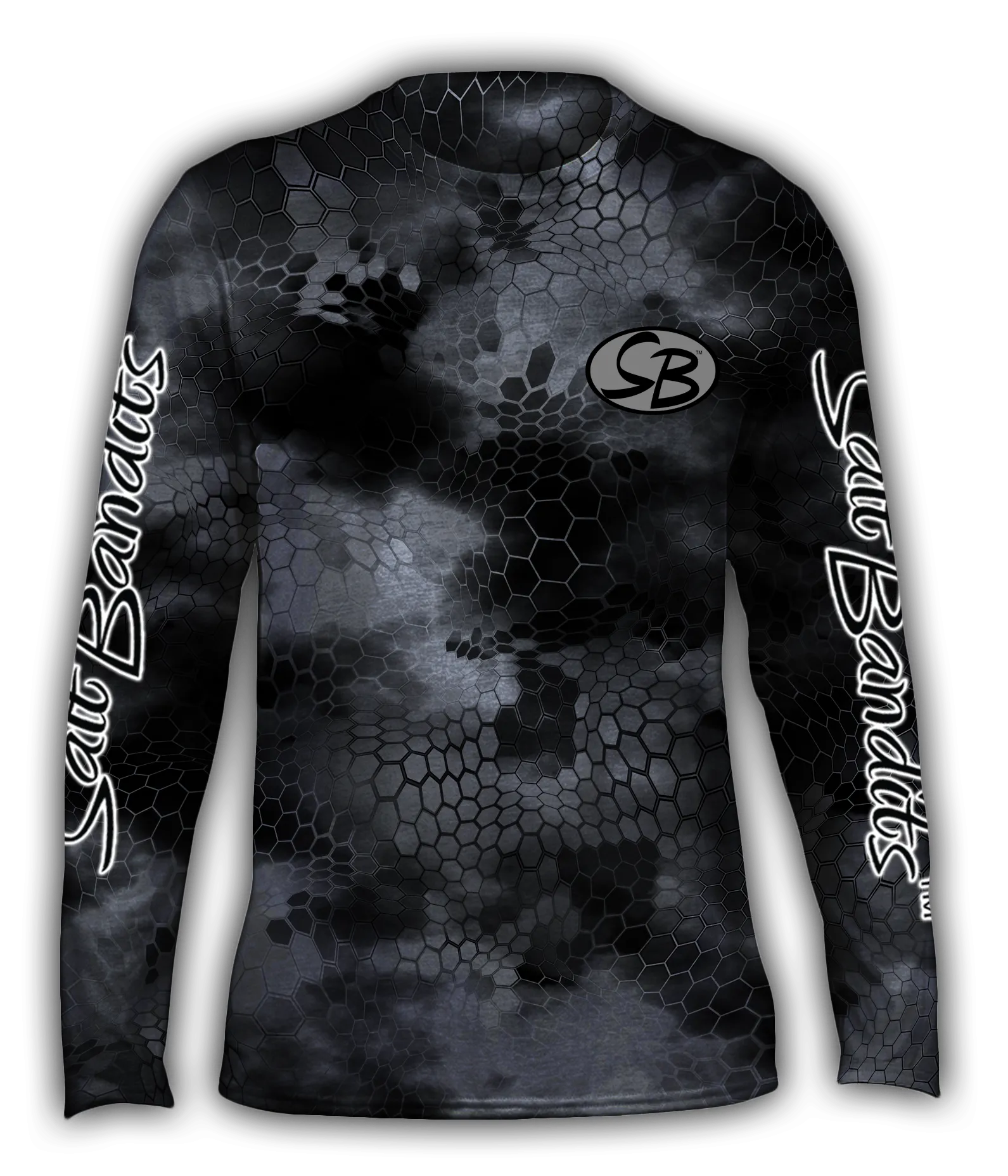 Salt Bandits™ Chameleon Camo Gray Performance Long Sleeve T-shirt