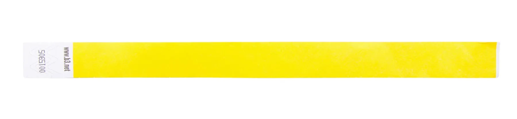 SICURIX Sequentially Numbered Security Wristbands 100 Pack YELLOW (85070)
