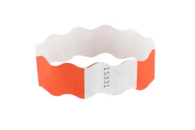 SICURIX Wristbands Wavy ORANGE 100/pack (85350)
