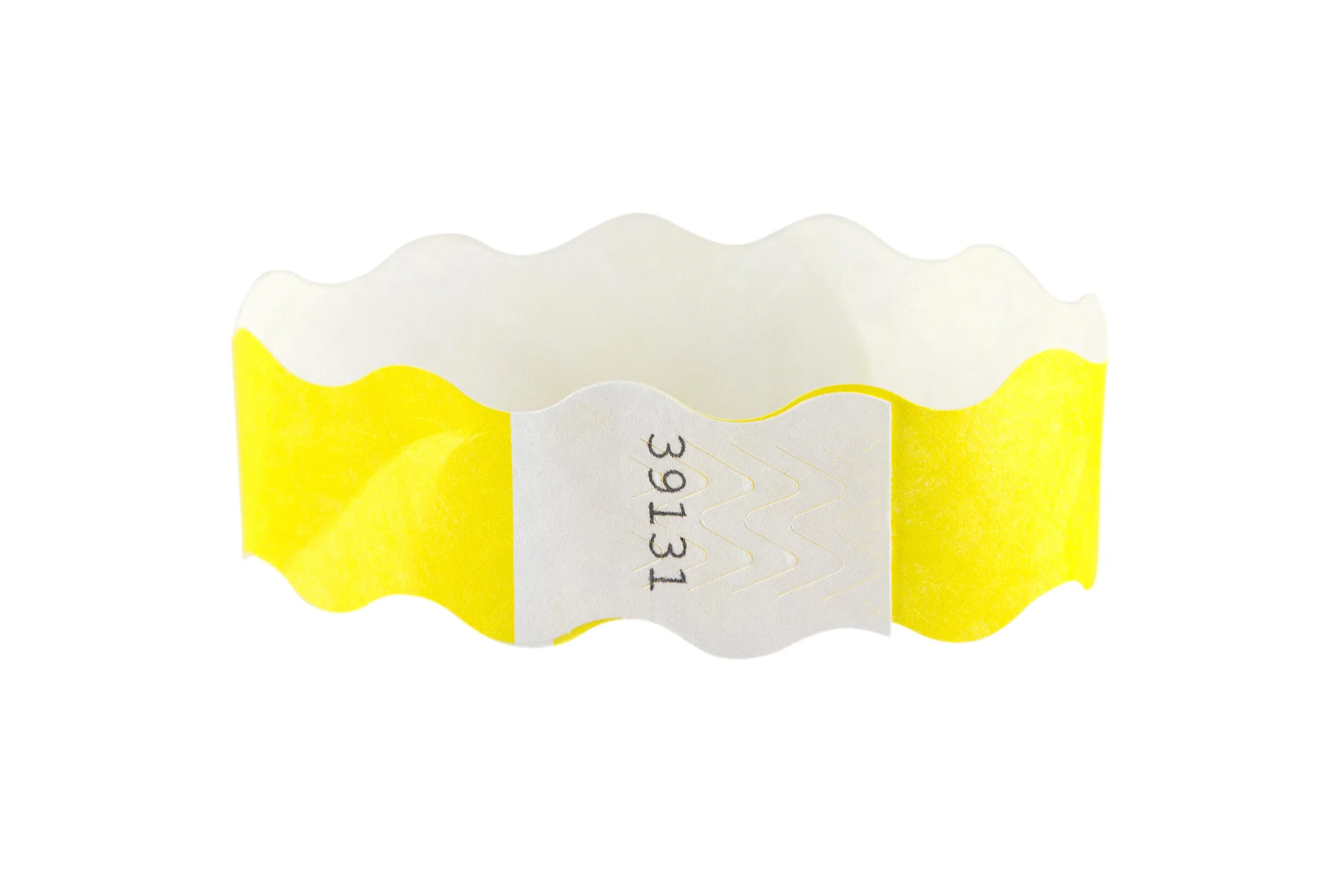 SICURIX Wristbands Wavy YELLOW 100/pack (85370)