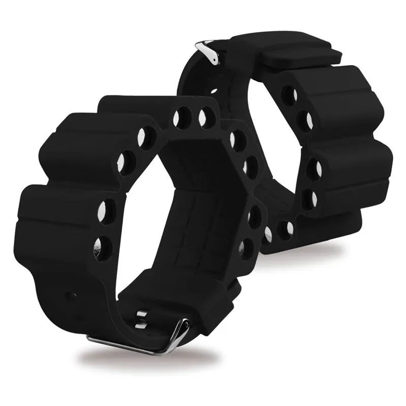 Silicone Sport Wristbands With Cylindrical Stainless Steel Clasp