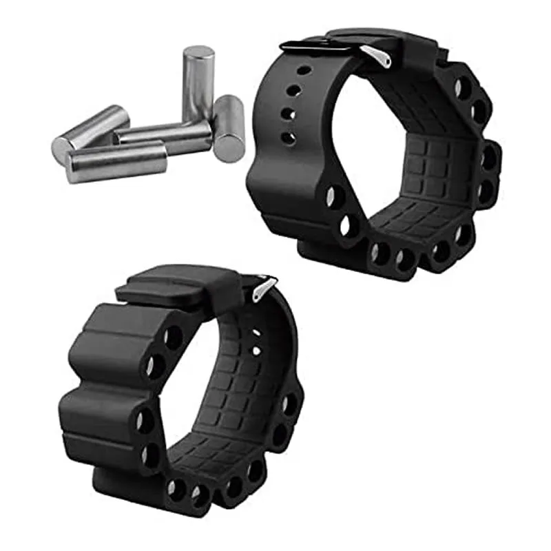 Silicone Sport Wristbands With Cylindrical Stainless Steel Clasp