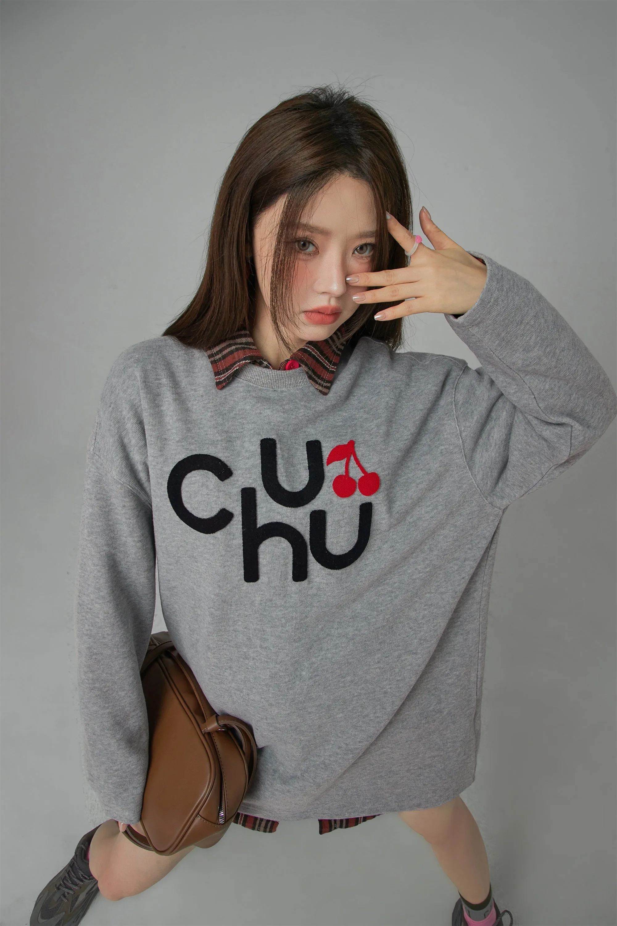 Smile Magnet Cherry Sporty Loose Fit T-Shirt