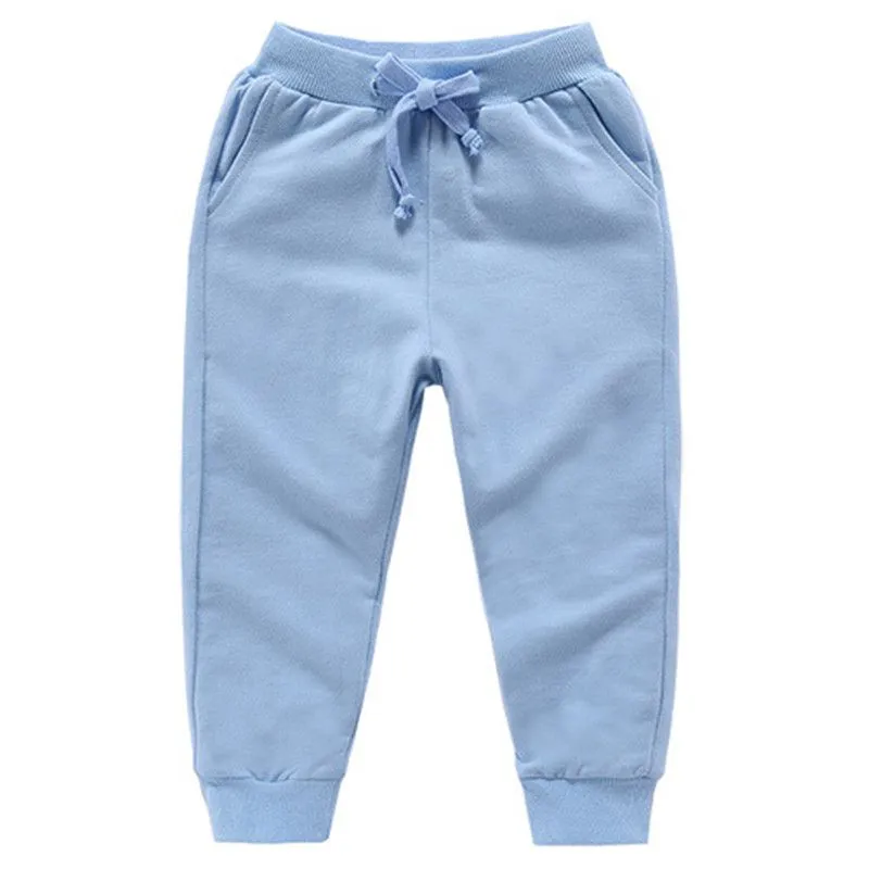 Solid Color Casual Cotton Sweatpants