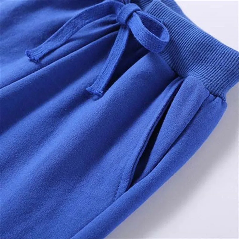 Solid Color Casual Cotton Sweatpants