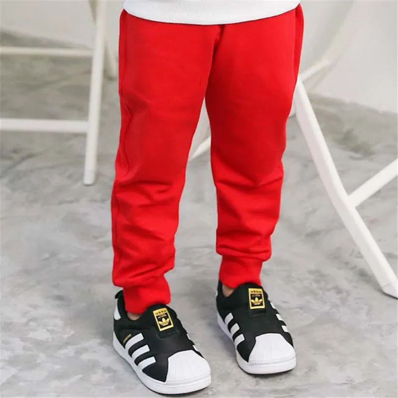 Solid Color Casual Cotton Sweatpants