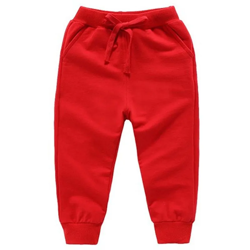 Solid Color Casual Cotton Sweatpants