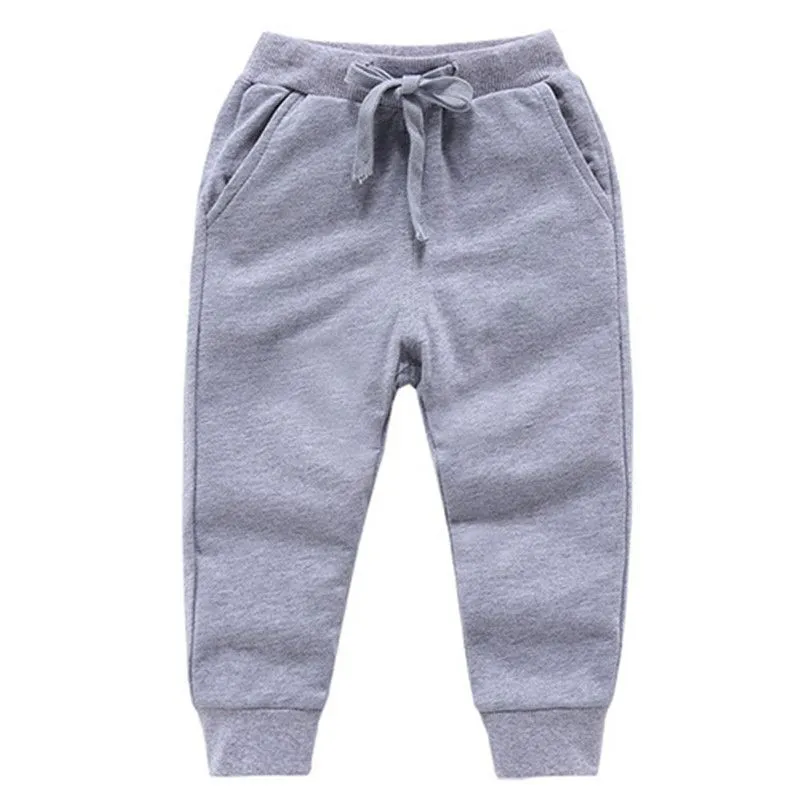 Solid Color Casual Cotton Sweatpants