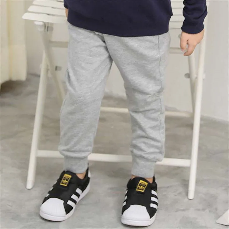 Solid Color Casual Cotton Sweatpants