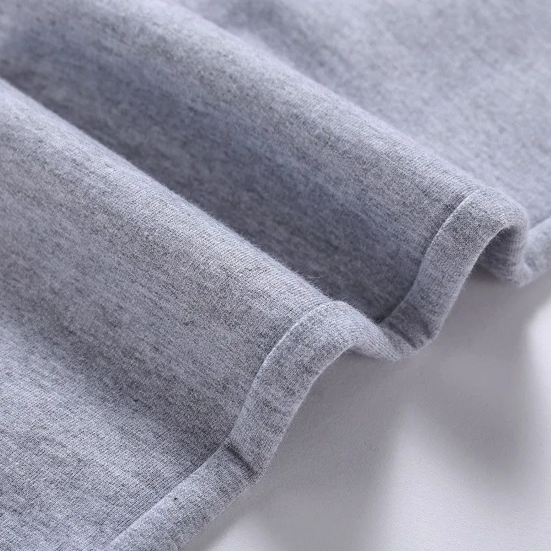 Solid Color Casual Cotton Sweatpants