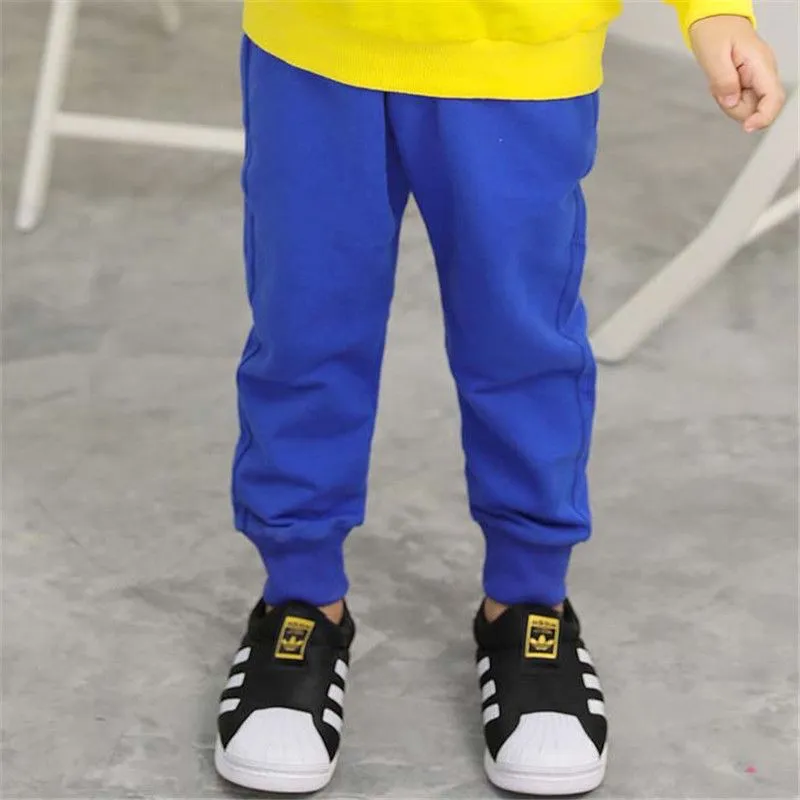 Solid Color Casual Cotton Sweatpants