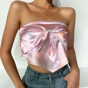 Summer Strapless Bandage Tank Tops
