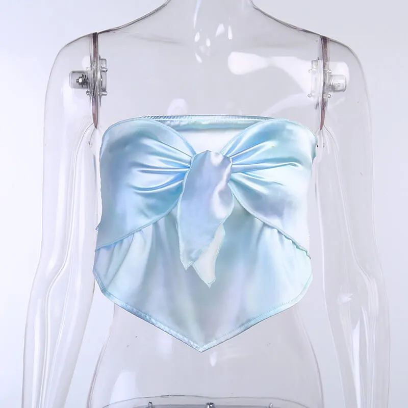Summer Strapless Bandage Tank Tops
