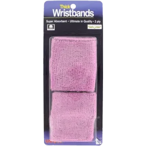 Thick 2-Ply Wristband - Pink