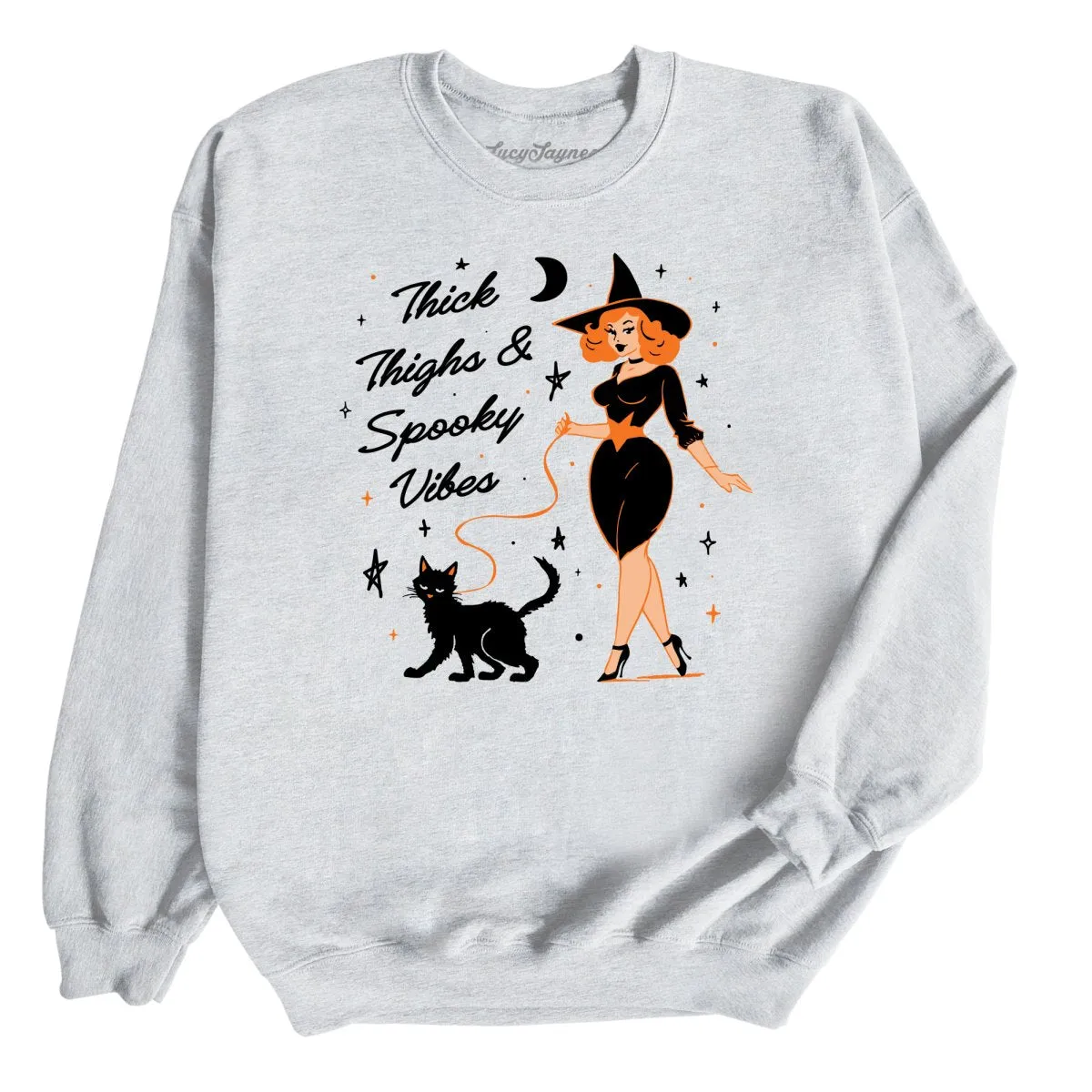 Thick Thighs and Spooky Vibes Sweatshirt