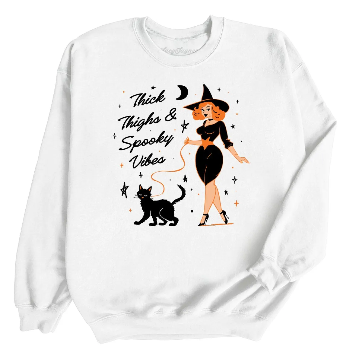 Thick Thighs and Spooky Vibes Sweatshirt