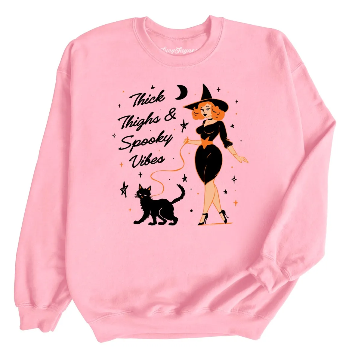 Thick Thighs and Spooky Vibes Sweatshirt