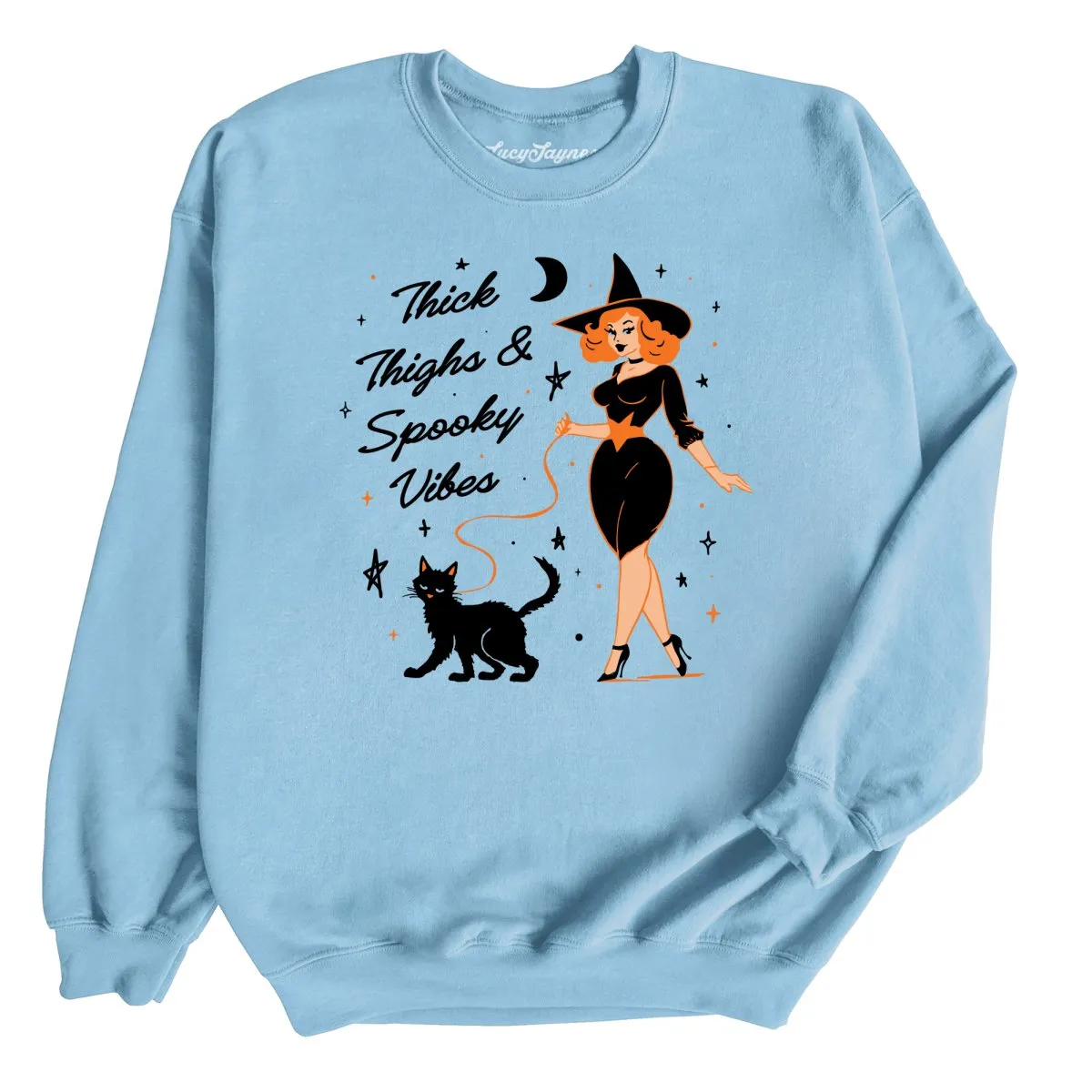 Thick Thighs and Spooky Vibes Sweatshirt