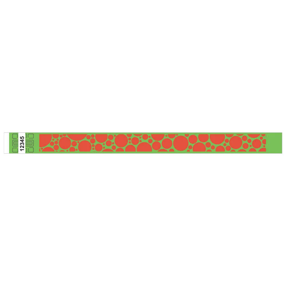 Tytan-Band® Expressions Tyvek® Wristbands 3/4" Bubble Explosion Design NTX107 (500/Pack)