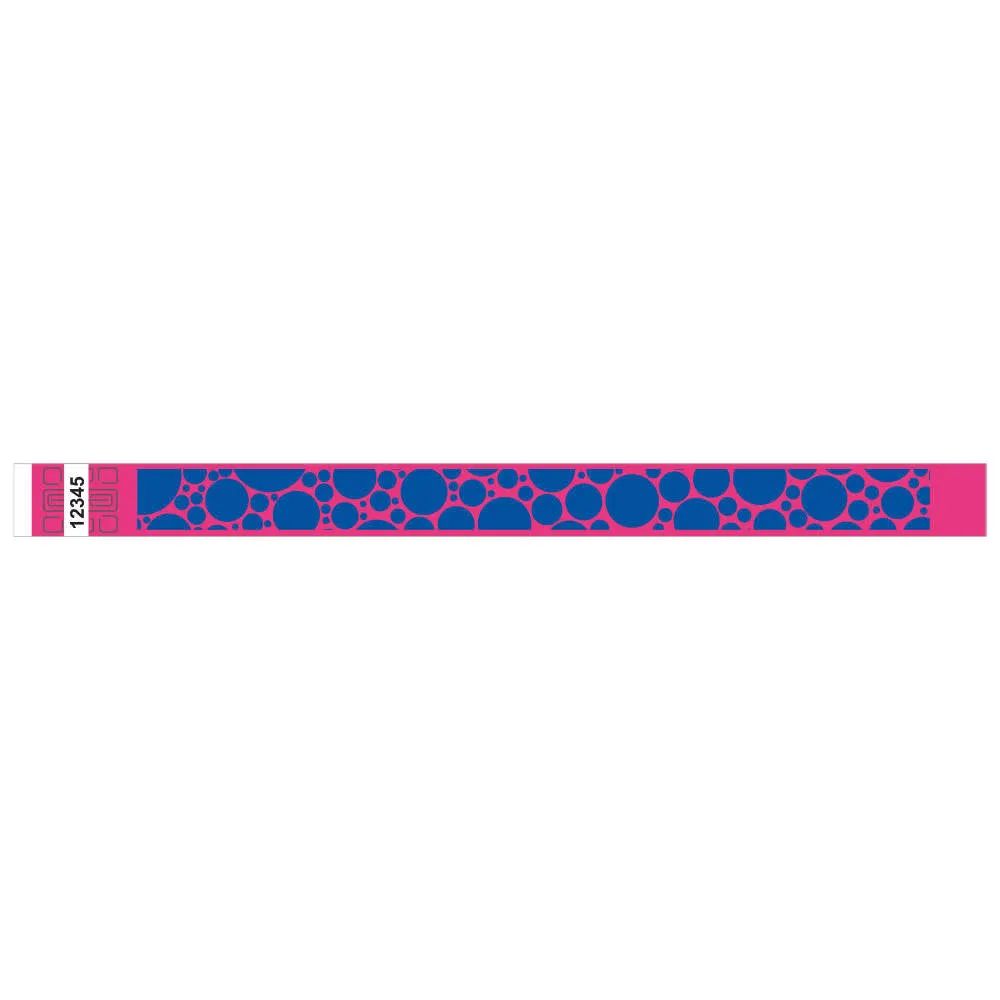Tytan-Band® Expressions Tyvek® Wristbands 3/4" Bubble Explosion Design NTX107 (500/Pack)