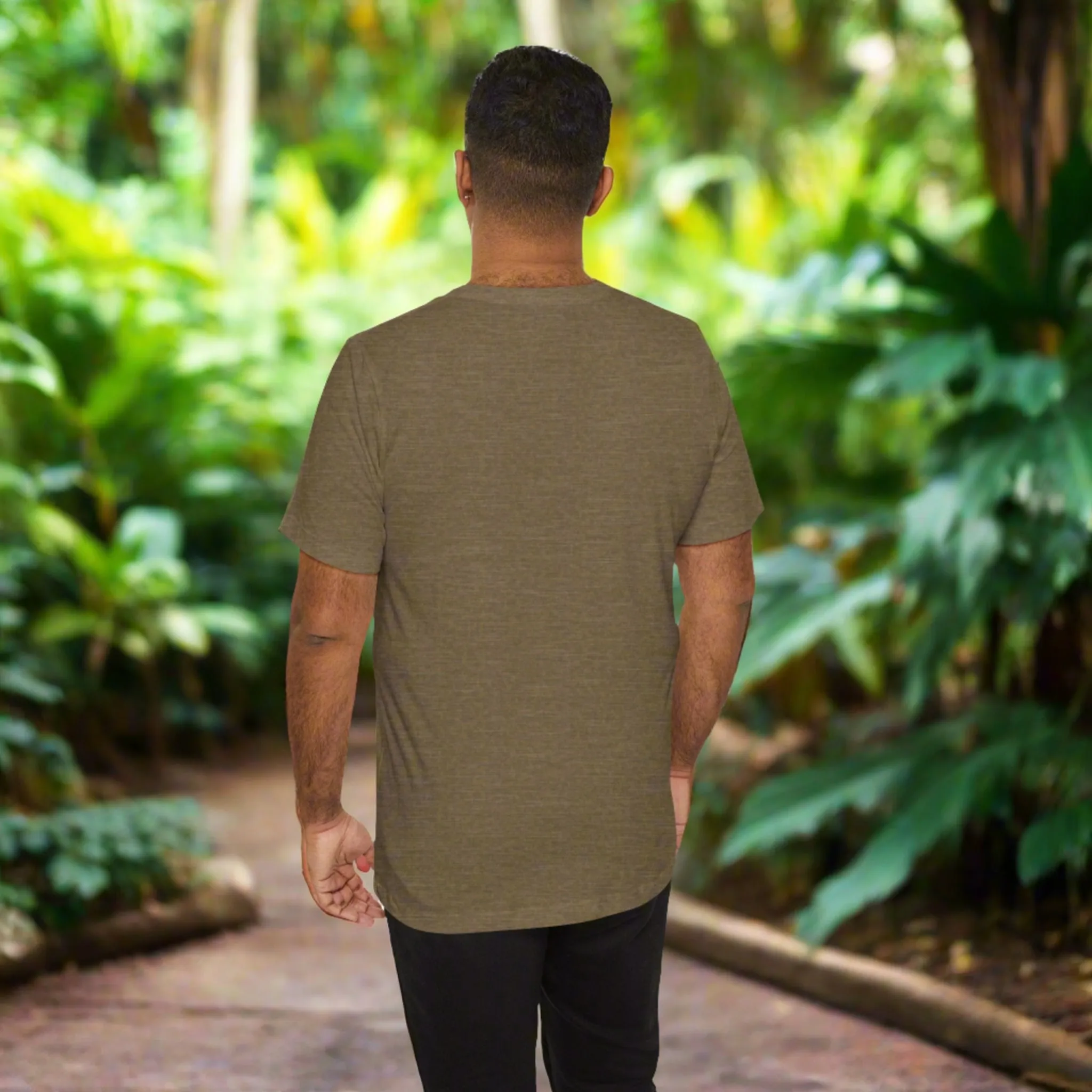 Unisex Vintage Gardening Style Flower Jersey Short Sleeve Tee