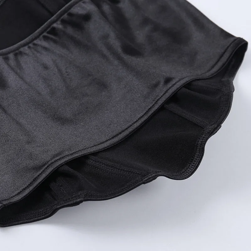 Velvet Fashion Sexy Corset Crop Top